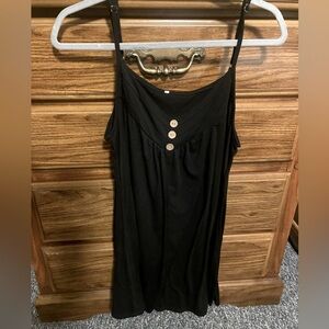 Black Sundress with Buttons